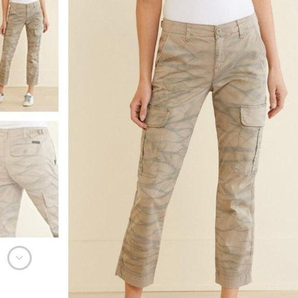 Sanctuary Pants - Sanctuary Squad crop pants size 27. A neural tie dye print